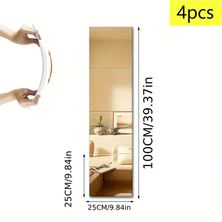 3D Mirror Wall Stickers