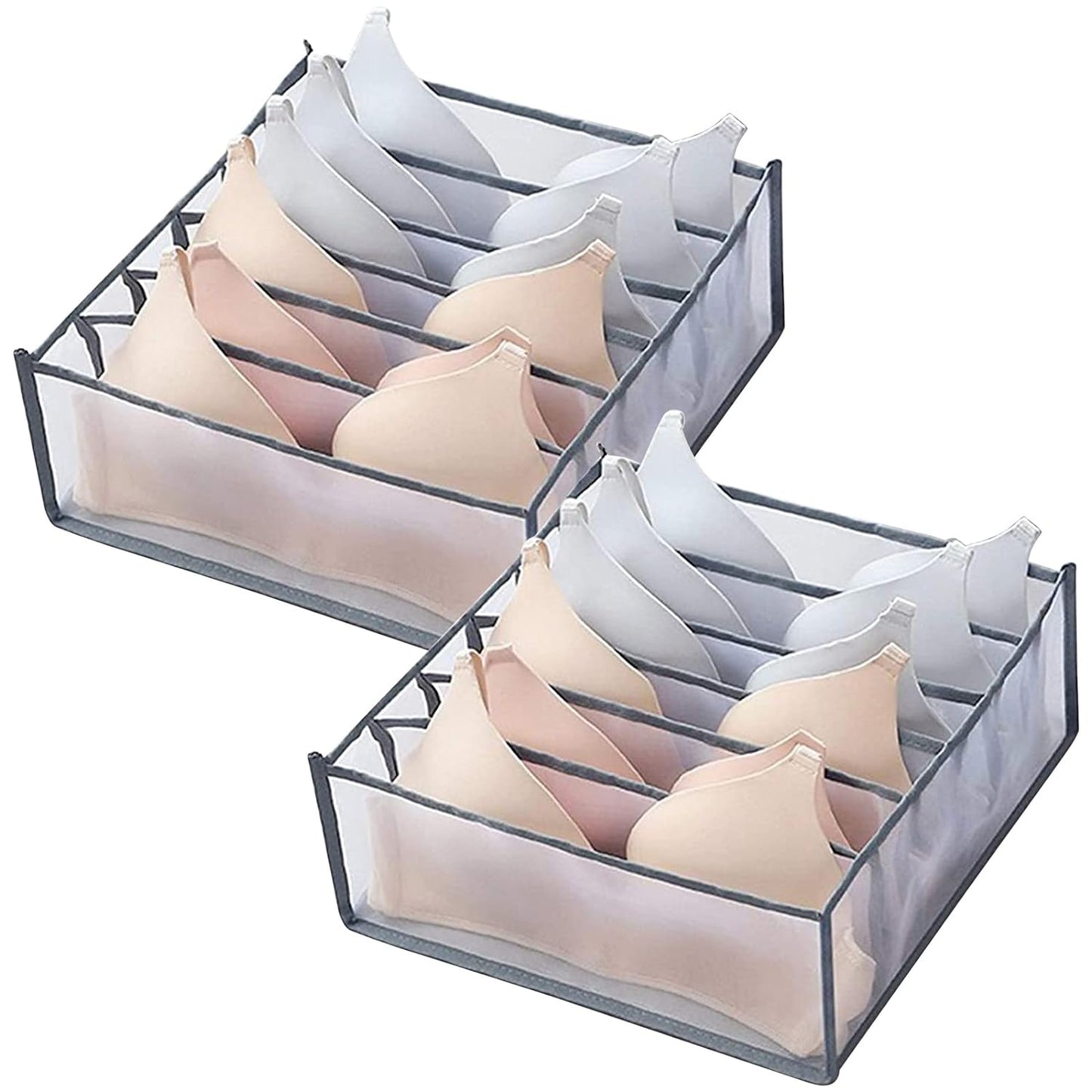 6 Grids Folding Clothes Organizer