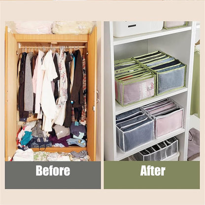 6 Grids Folding Clothes Organizer