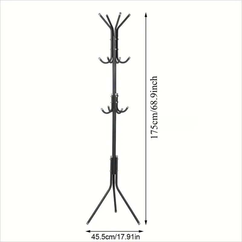 6 Hook Coat Hanger Clothes Stand Hanging