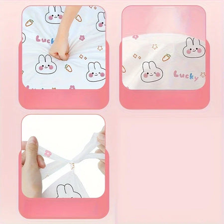 3 in 1 Disposable For Travel Printed Bed Sheet