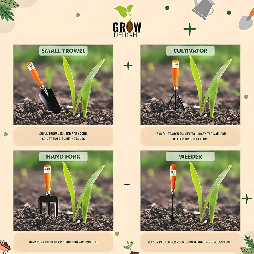 6 in 1 Garden Tools with Box