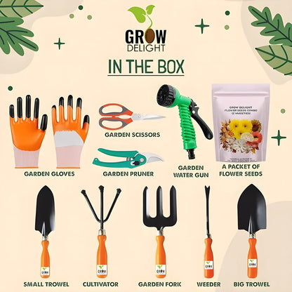 6 in 1 Garden Tools with Box