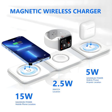 3 in 1 Magnetic MagSafe Wireless Charger